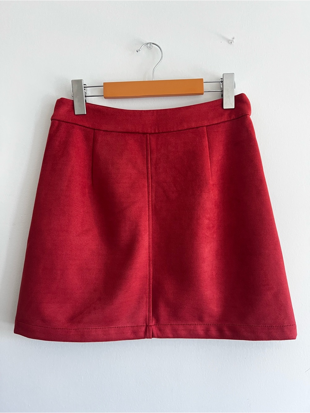 Red A-Line Mini Skirt